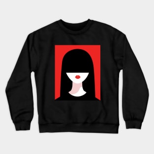 Lady in black Crewneck Sweatshirt